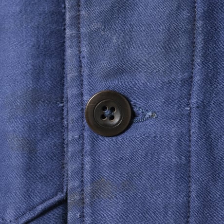 40-50s France Vintage Blue Moleskin all ln One