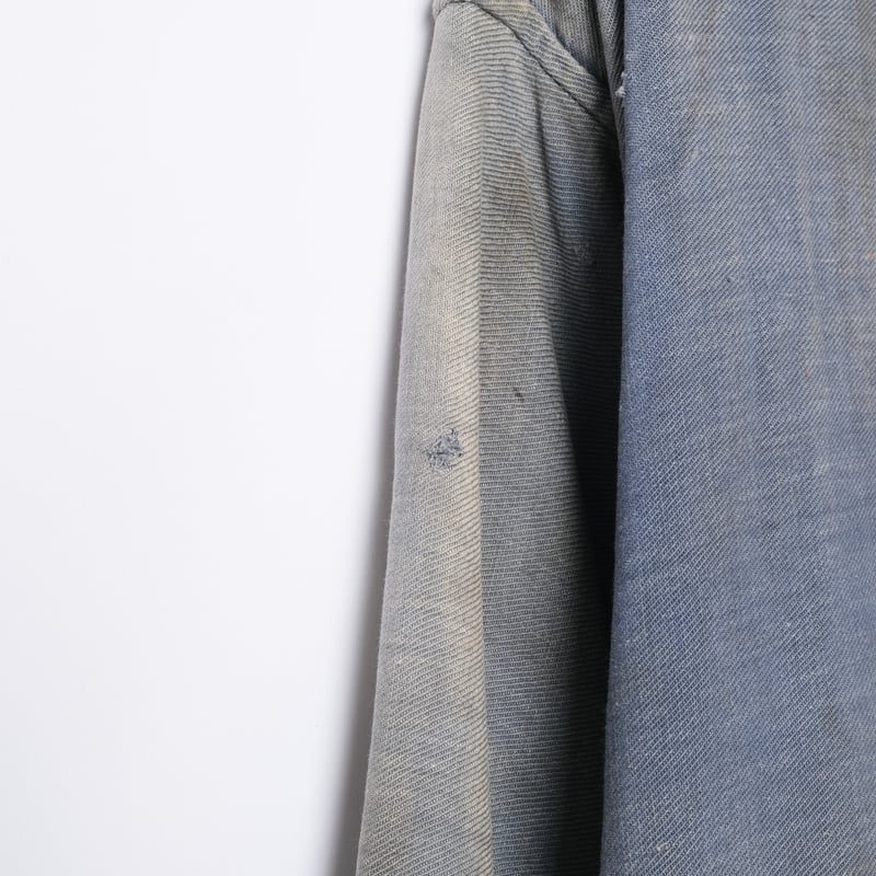 French Army Blue Cotton Twill Bourgeron Jacket