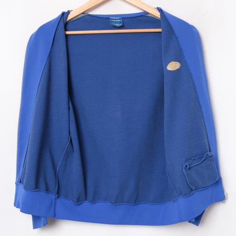 60s Vintage adidas Ventex Track Jacket Late World Mark Blue × Yellow (Made in France)