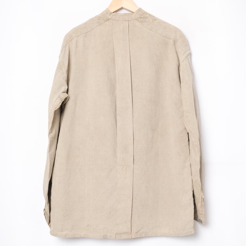 1930s Bourgeron フランス軍 ボージョンジャケット　アンティーク French Army Linen Bourgeron Jacket | Ugla パンと古着と本