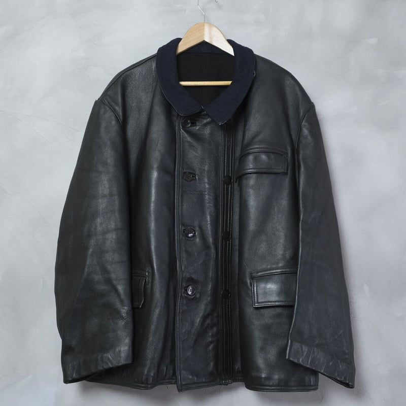 50-60s French Vintage Leather Jacket (Corbusier