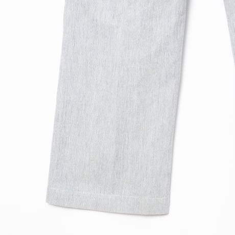 -30s France Vintage Belle Jardiniere Striped Cotton Trousers
