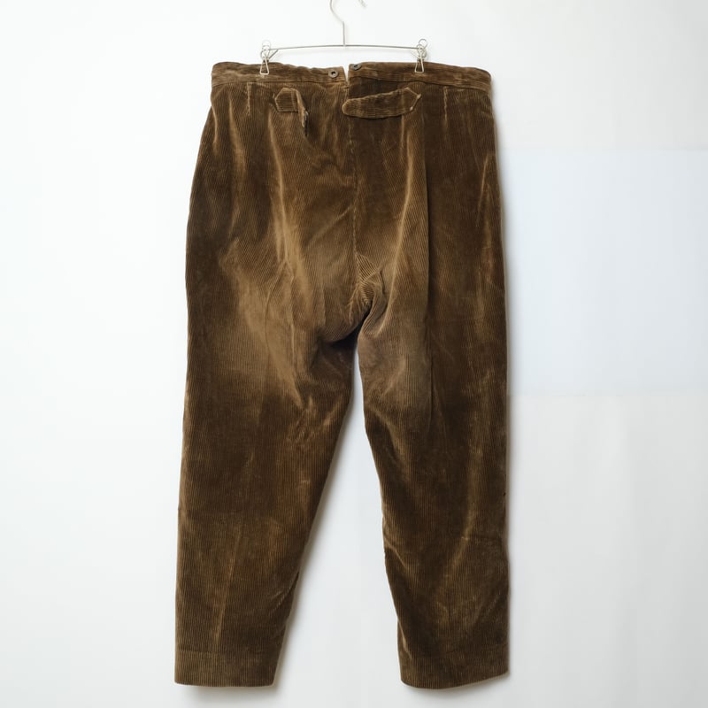 20s 30s フランス モンサンミッシェル　太畝　コーデュロイ　ワーク　パンツ 20s 30s フランス モンサンミッシェル 太畝 コーデュロイ ワーク