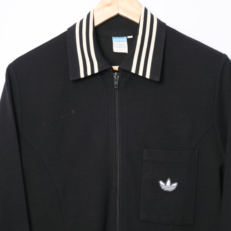 adidas 70s ニットジャケット 70-80s Vintage adidas Knit Jacket Black | Ugla