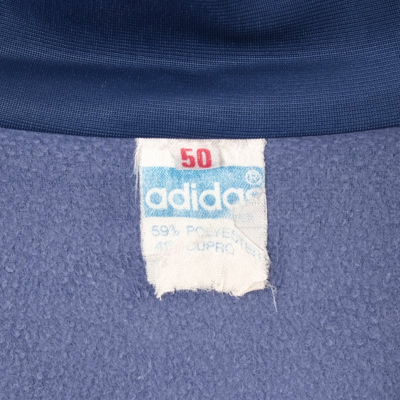 トップス 70's Adidas Curve Pocket Track Jacket 70s adidas Curved pocket Track Jacket 紺 70-80s Vintage