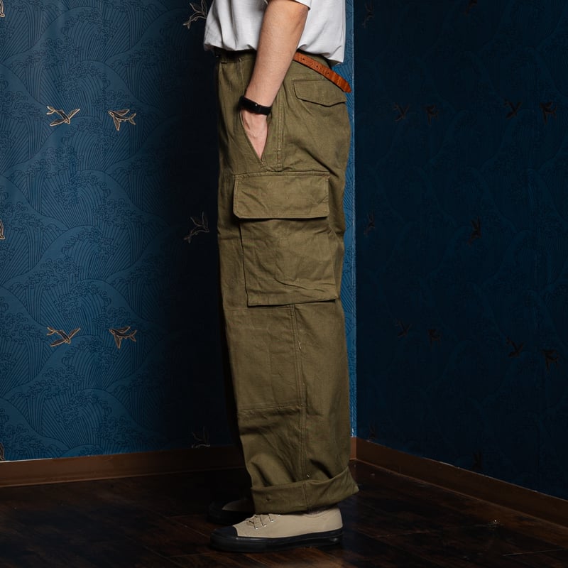 【美品】OLD FRENCH ARMY M47 TROUSERS SIZE 33 French Army M47 Trousers Early 比翼 Size 33 | Ugl