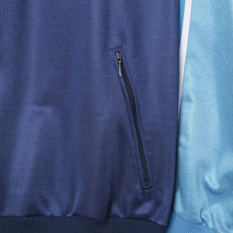 80s Vintage adidas Track Jacket Navy × Light Blue（Made in Hungaria）
