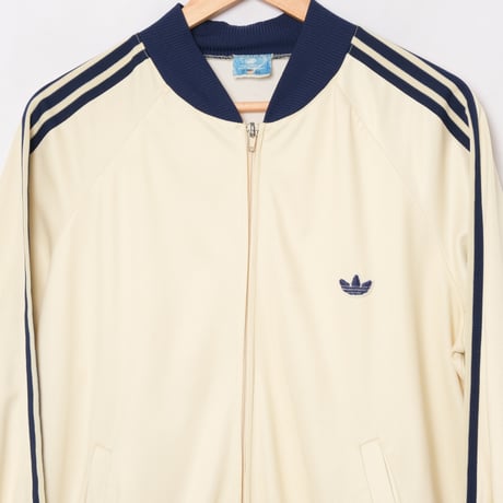 70-80s Vintage adidas ATP Ivory×Navy Track Jacket