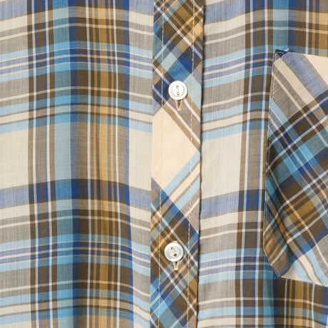 60-70s Poland Vintage Checked Shirt