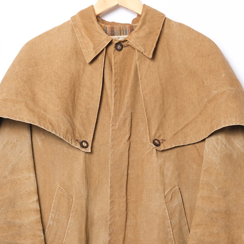 40-50s France Vintage METTEZ Linen Hunting Coat