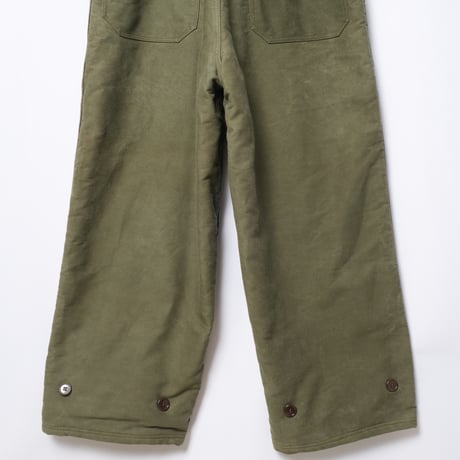 50s Marine Nationale Cotton Pipue Deck Trousers