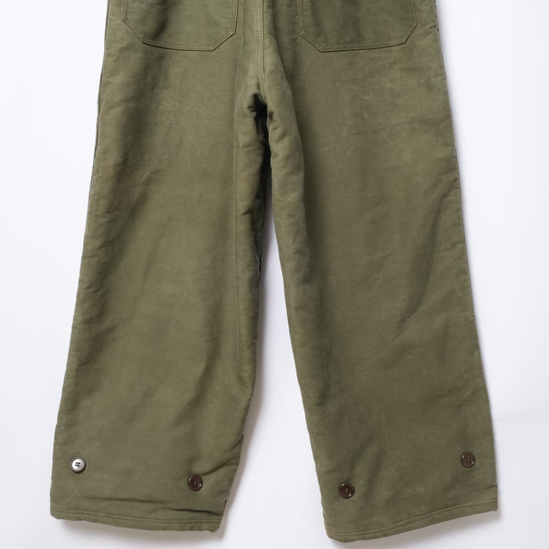 50s Marine Nationale Cotton Pipue Deck Trousers