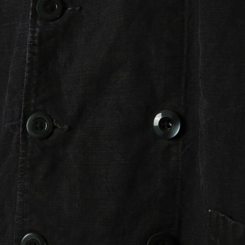 40s50s French Vintage VETRA Black Linen Double 40s50s French Vintage VETRA Black Linen Double