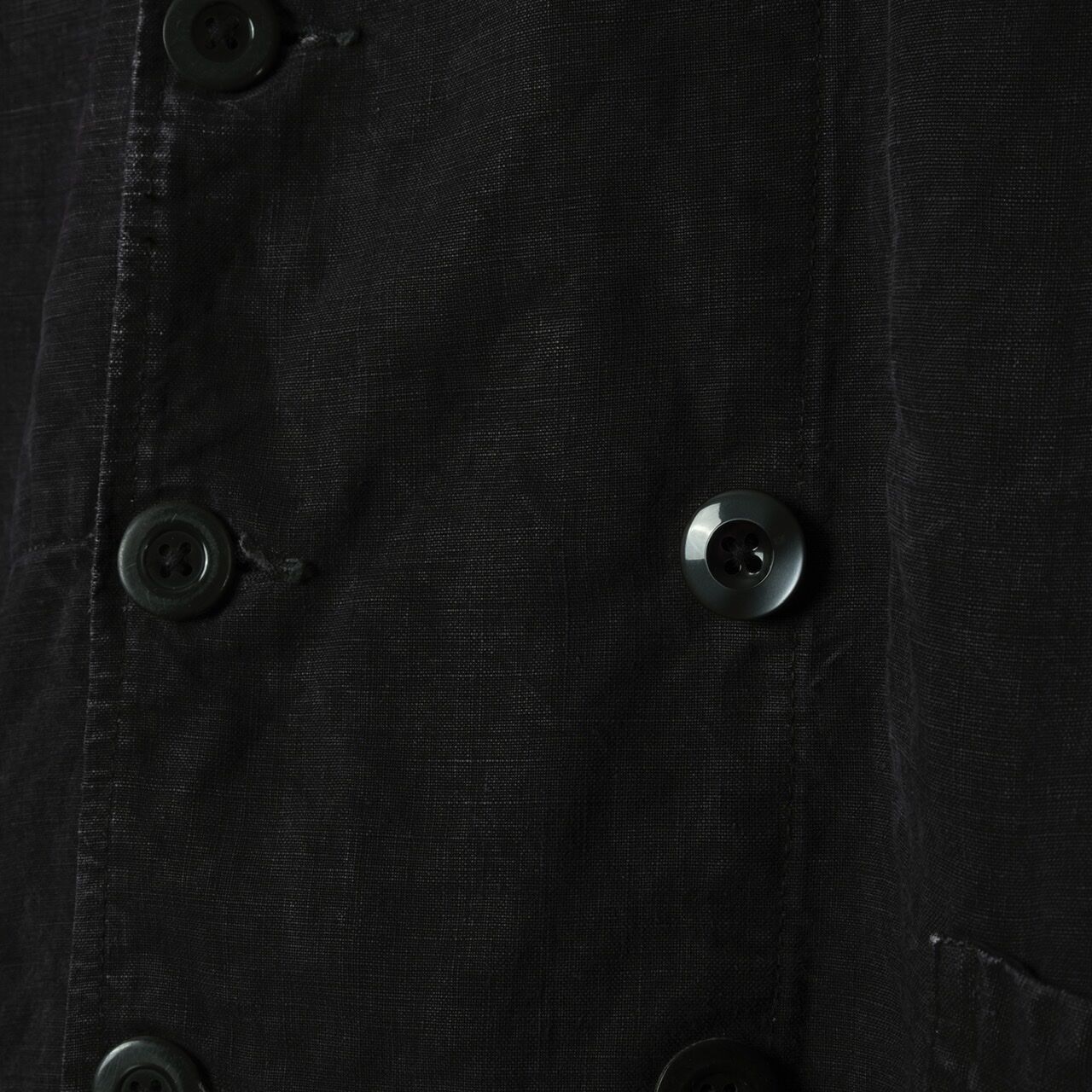 40s50s French Vintage VETRA Black Linen Double