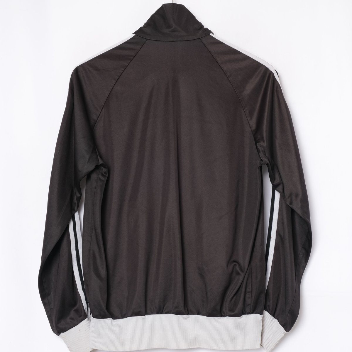70's 80's adidas トラックジャケット トレフォイル 黒 80年代 adidas アディダス トラックジャケット メンズL相当 古着