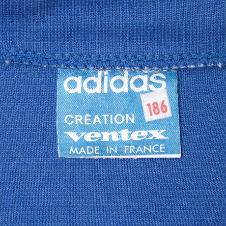 70s Vintage adidas Ventex Knit Jacket Blue (Made in France)