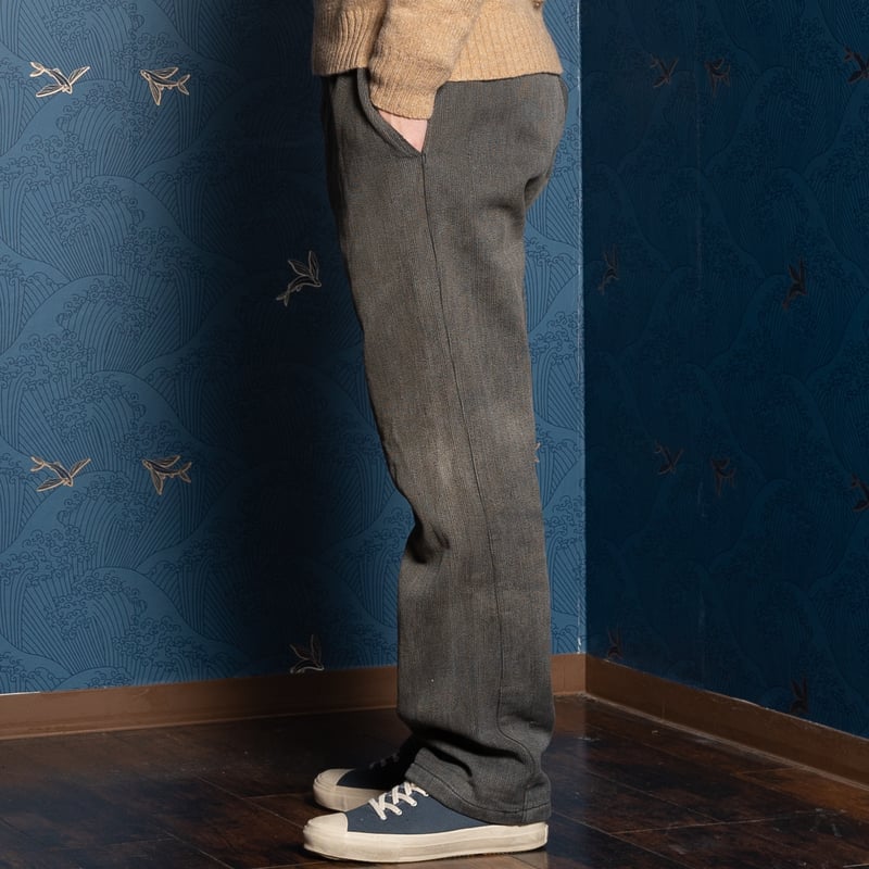 50-60s France Vintage Cotton Pique Trousers |