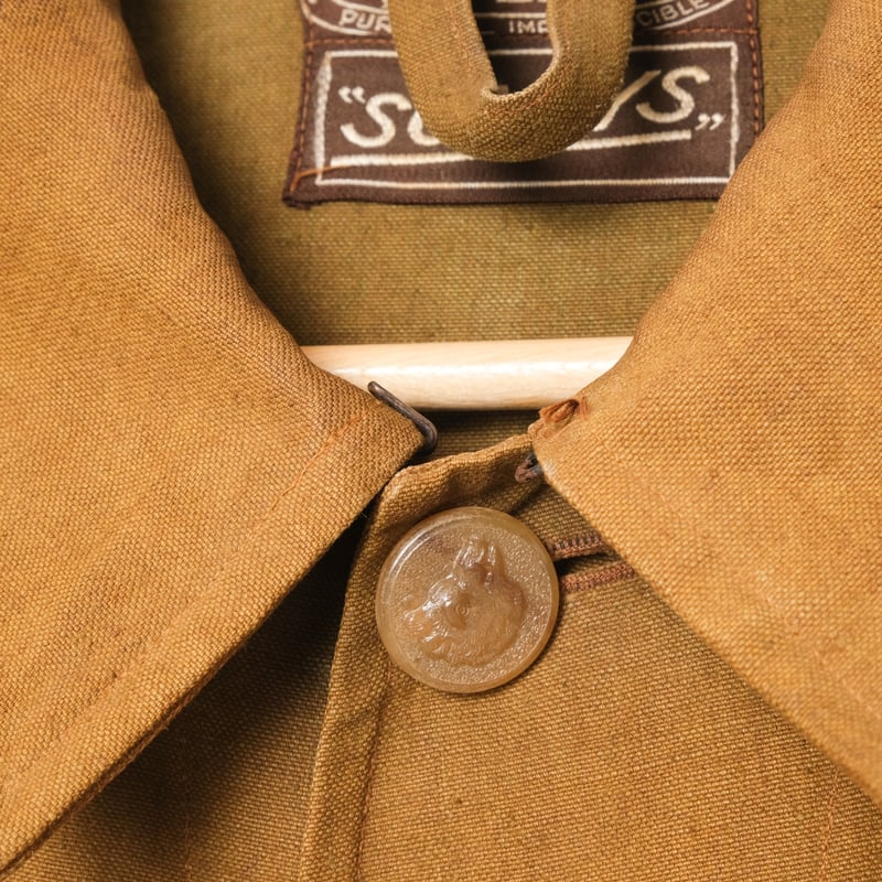 30-40s France Vintage SOMLYS Linen Hunting Jack