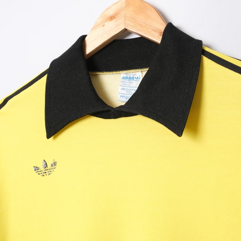 70-80s Vintage adidas Ventex Game Shirt Yellow 70-80s Vintage adidas Ventex Game Shirt Yellow