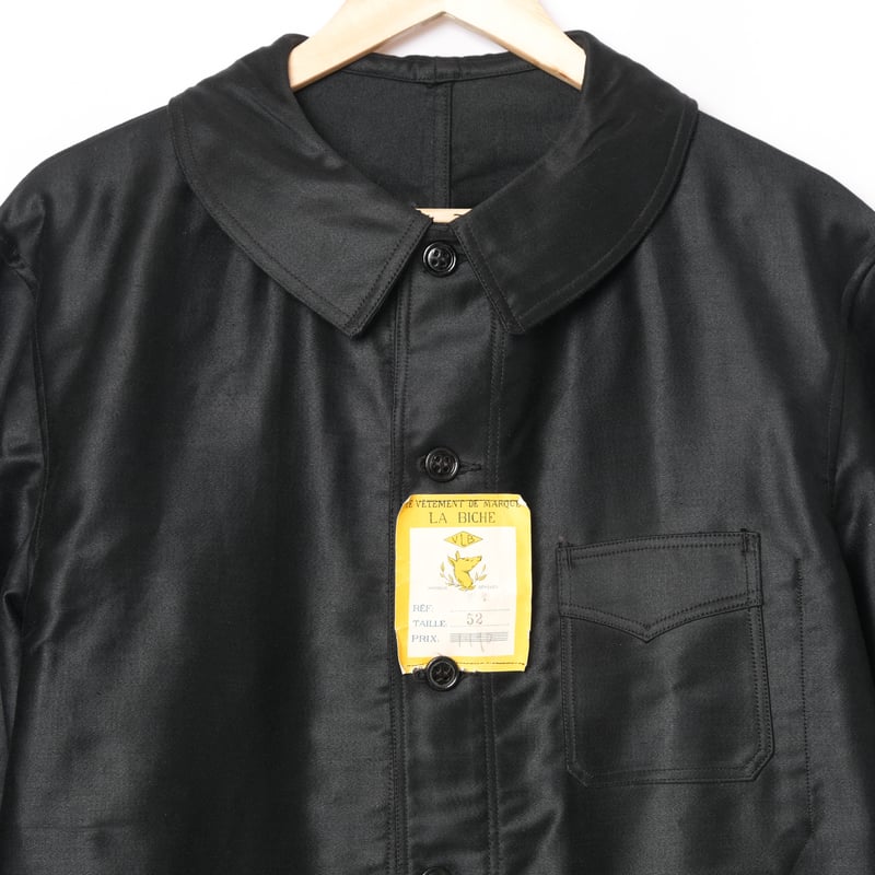 30-40s France Vintage LA BICHE Black Moleskin J 30-40s France Vintage LA BICHE Black Moleskin J
