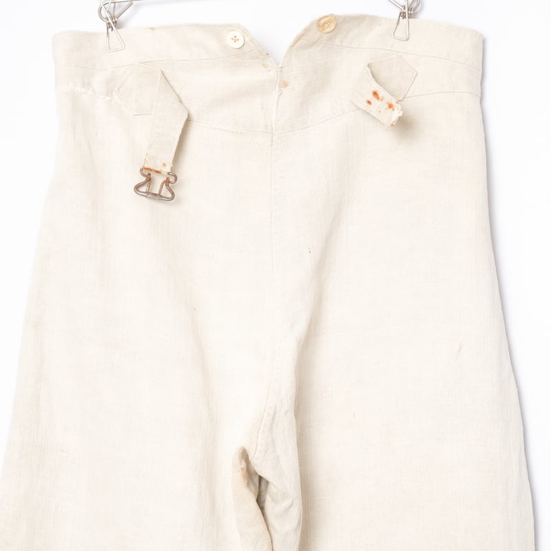 30s French Army Linen HBT Bourgeron Trousers 1