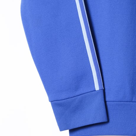 70s Vintage adidas Ventex Collarless Track Jacket Metal Zip Blue (Made in France)