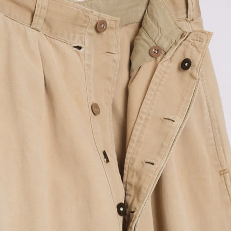 40s French Army FTEO Chino Trousers Size 88M(11)