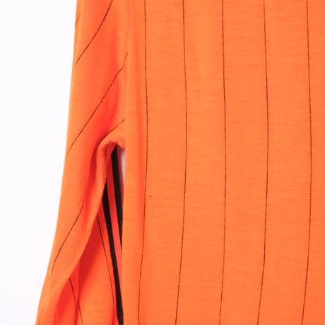 70-80s Vintage adidas Ventex Game Shirt Orange × Black