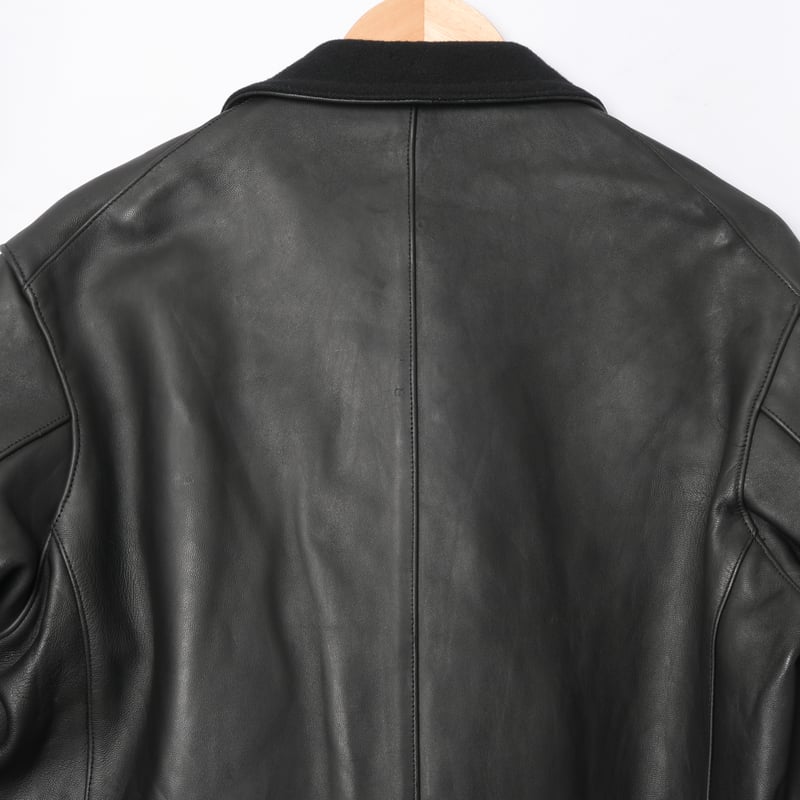 50-60s France Vintage Cuiron Leather Jacket Woo