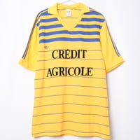 70-80s Vintage adidas Ventex Half Sleeve Game Shirt Crédit Agricole (Made in France)