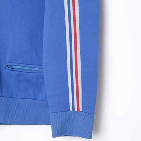60s Vintage adidas Ventex Collarless Track Jacket Late World Mark France (Made in France)