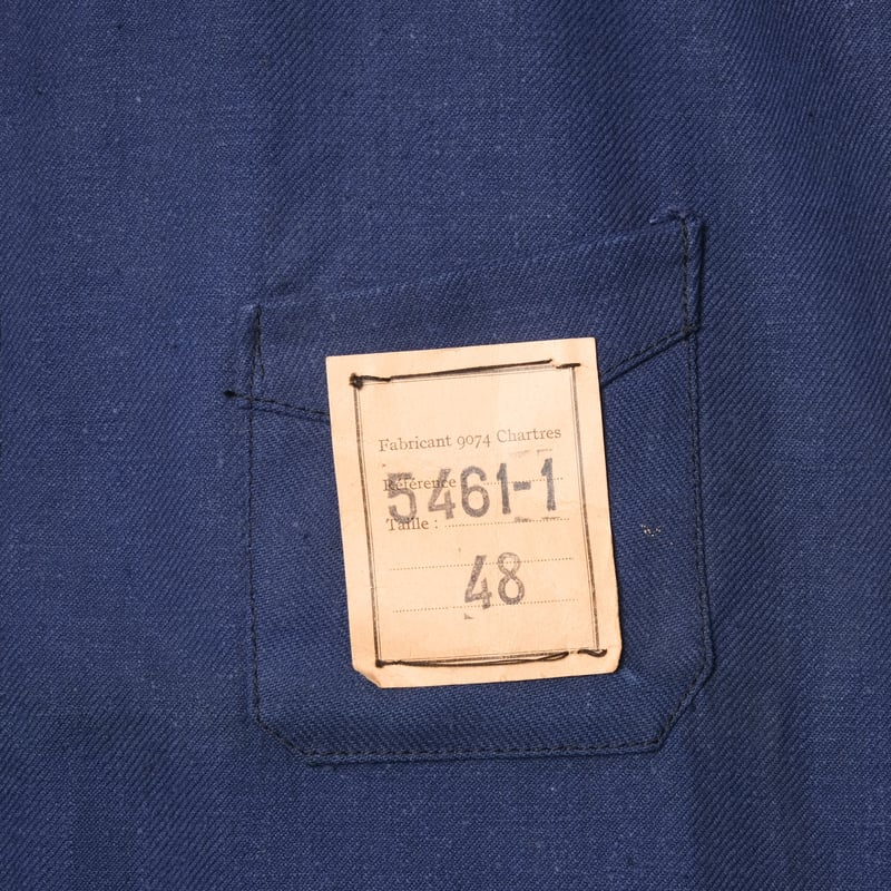 30-40s France Vintage Cotton Twill Work Jacket