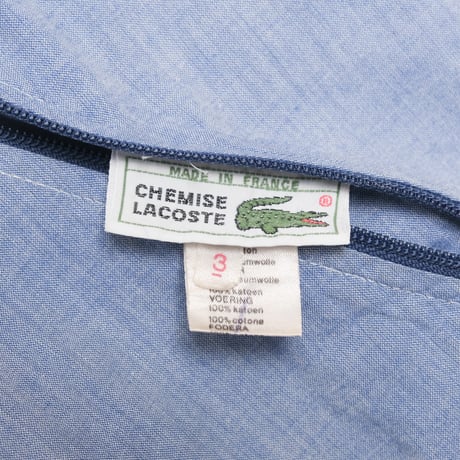 70-80s LACOSTE Reversible Cotton Blouson Light Blue（Made in France）
