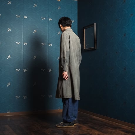 30-40s Le travailleur Black Chambray Atelier Coat