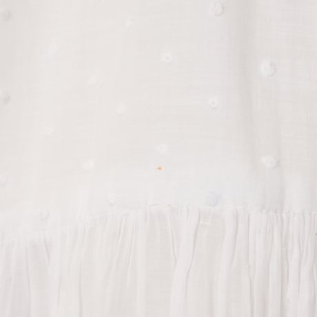 30s France Vintage Embroidered Cotton Skirt