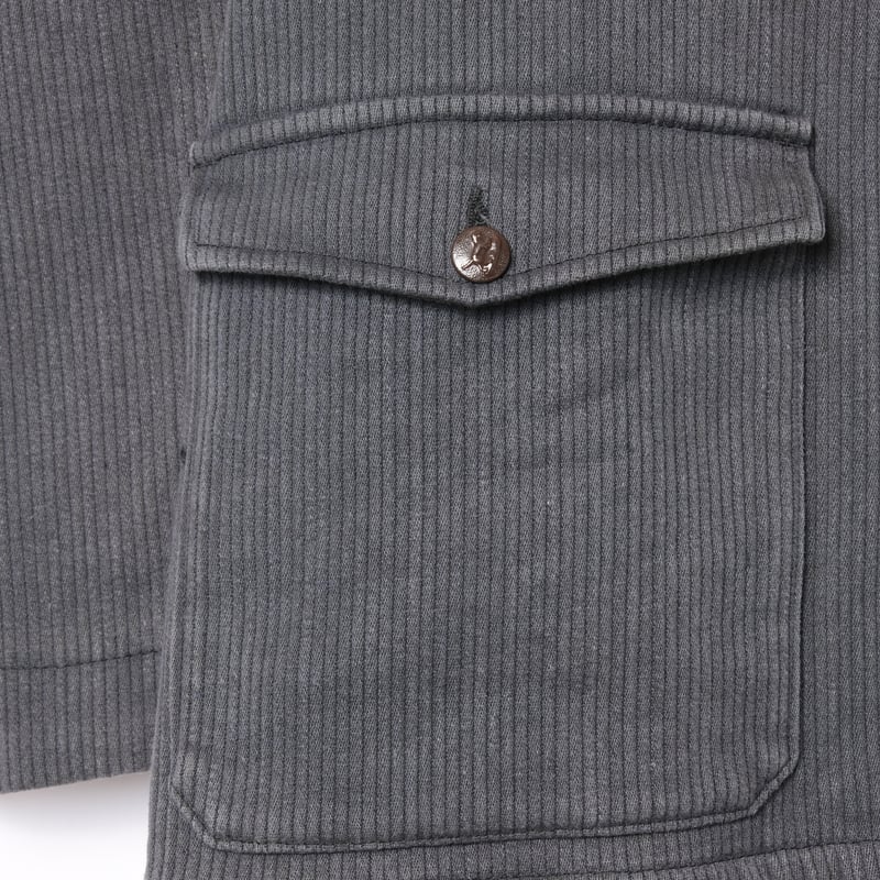 50-60s France Vintage Unic D.F Gray Cotton Piqu