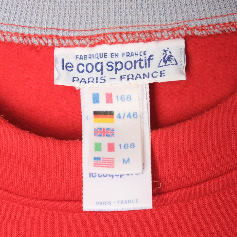 Maillot Cycliste Vintage Le Coq Sportif – Années 70 – Rouge – Taille 5 / XL