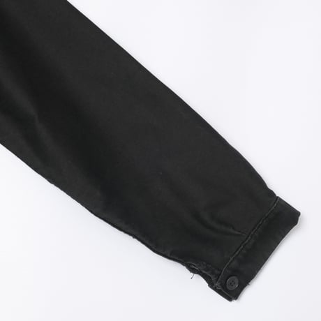 50-60s France Vintage Adolphe Lafont Black Moleskin Work Jacket