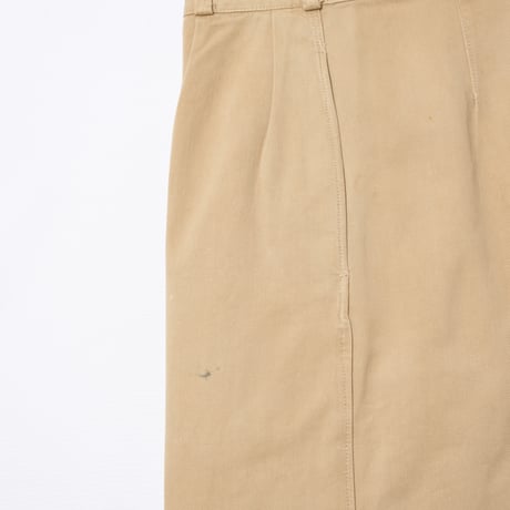 40s French Army FTEO Chino Trousers With Wood Buttons Size 86L(13)