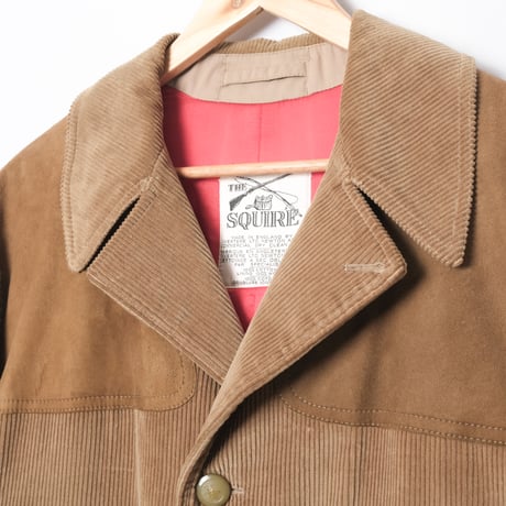 50-60s Vintage INVERTERE THE SQUIRE Wool Llined Corduroy Hunting Jacket（Made in England）