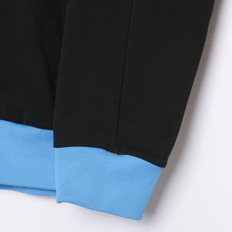 80s Vintage adidas Track Jacket Black × Light Blue（Made in France)