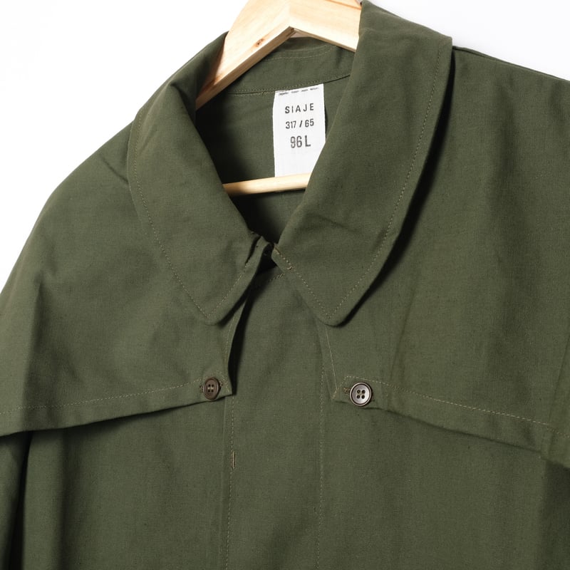 ジャケット・アウター 50's French Army Wool Field Coat 50's] French Army Wool Jacket with Chin Strap Size.42 