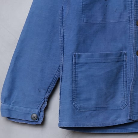 40-50s Le François Blue Moleskin Jacket 2