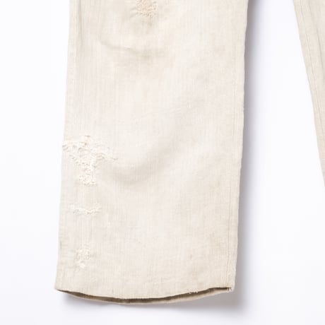 -30s French Army Linen HBT Bourgeron Trousers 2