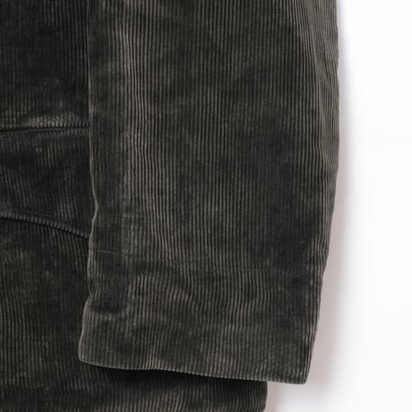 40-50s France Vintage La Favorite Dark Brown Corduroy Hunting Jacket