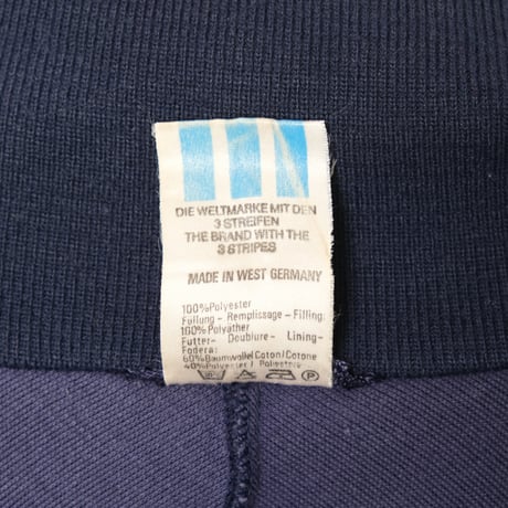70-80s Vintage adidas Track Jacket Grey × Navy (Made in West Germany)