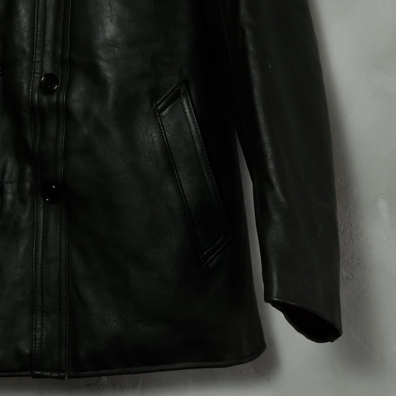 30s-40s French Vintage Leather Jacket (Corbusie...