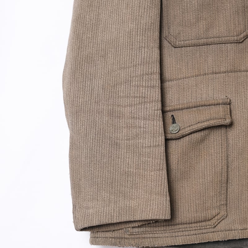 40-50s France Vintage Cotton Pique Hunting Jack
