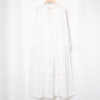 France Antique Cotton Church Smock