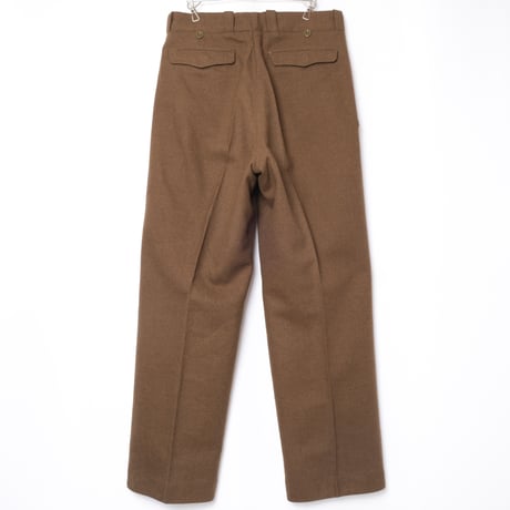 50s French Army Wool Trousers Size 22 -1
